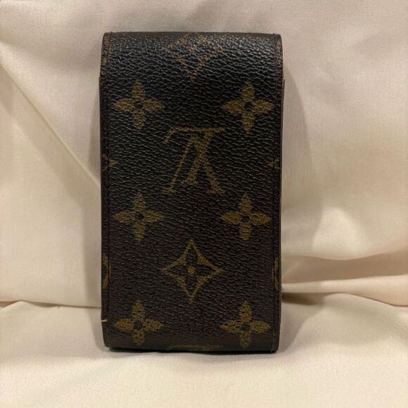 Vintage Louis Vuitton Classic Monogram Cigarette Case LV Coated Canvas Brown - Picture 4 of 11